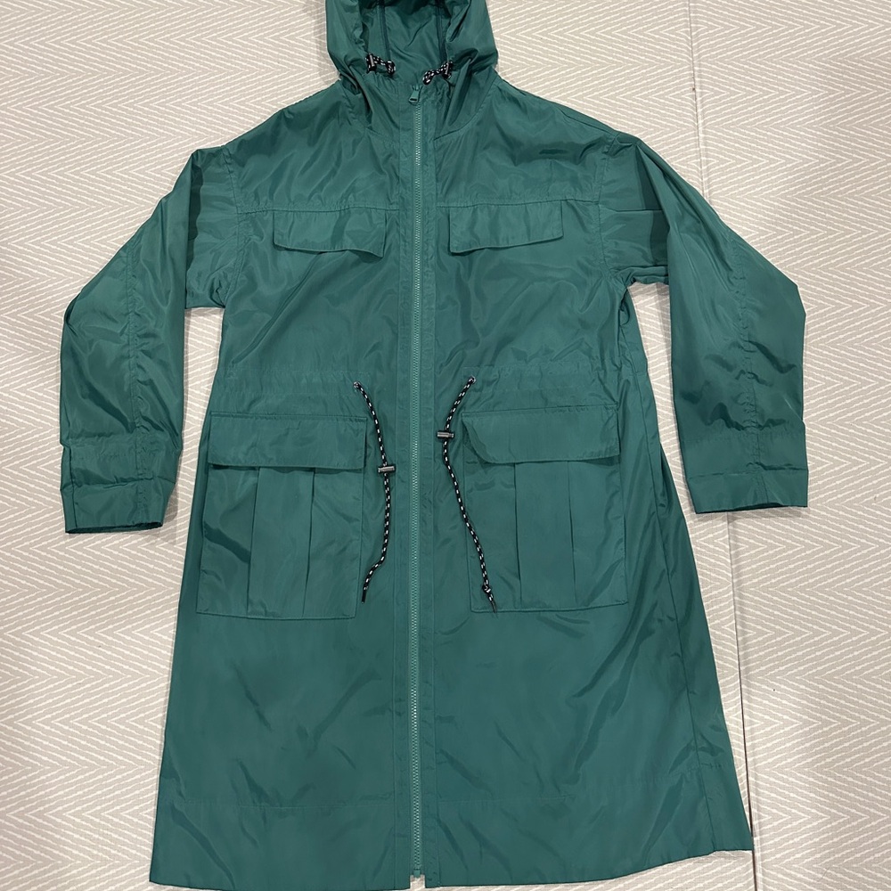 Open Edit Green Long Jacket